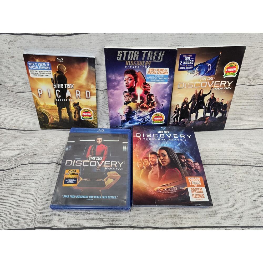 Star Trek Discovery Complete Series Seasons 1-5, DVD *read* Some New, Blu-ray